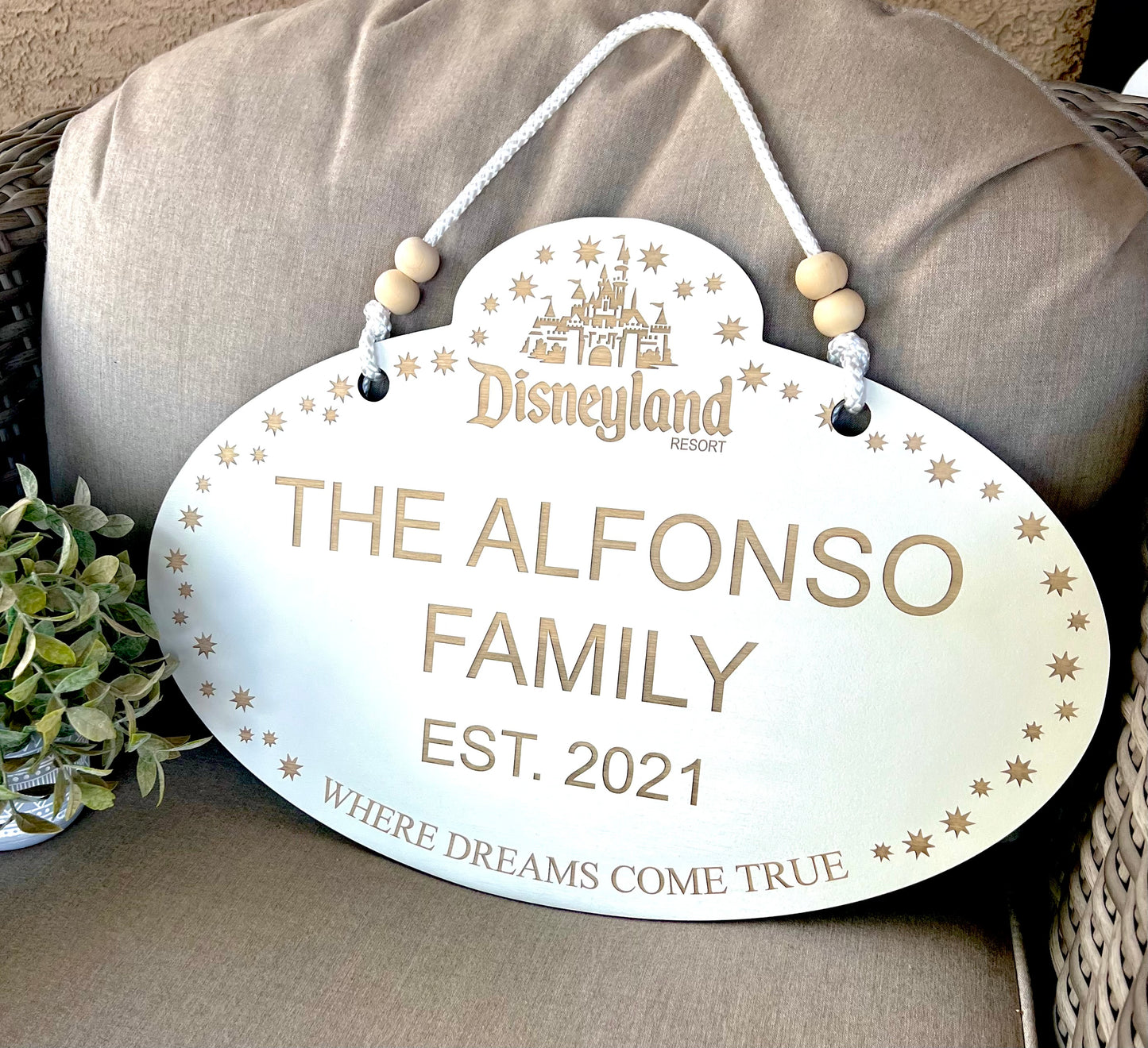 Customizable Disney Name Tag Sign