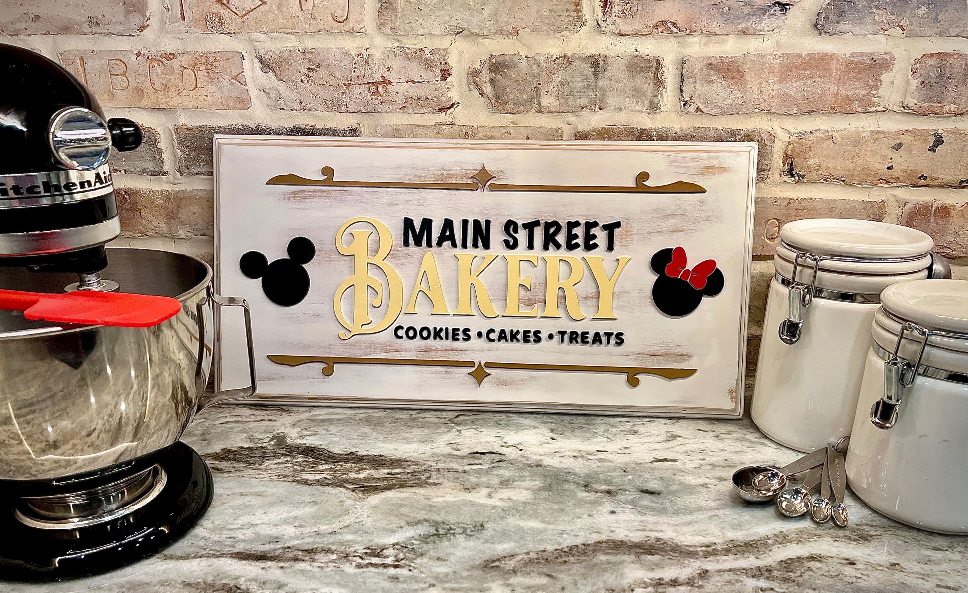 Large Minnie Mouse Bakery Sign Main Street Bakery Sign 