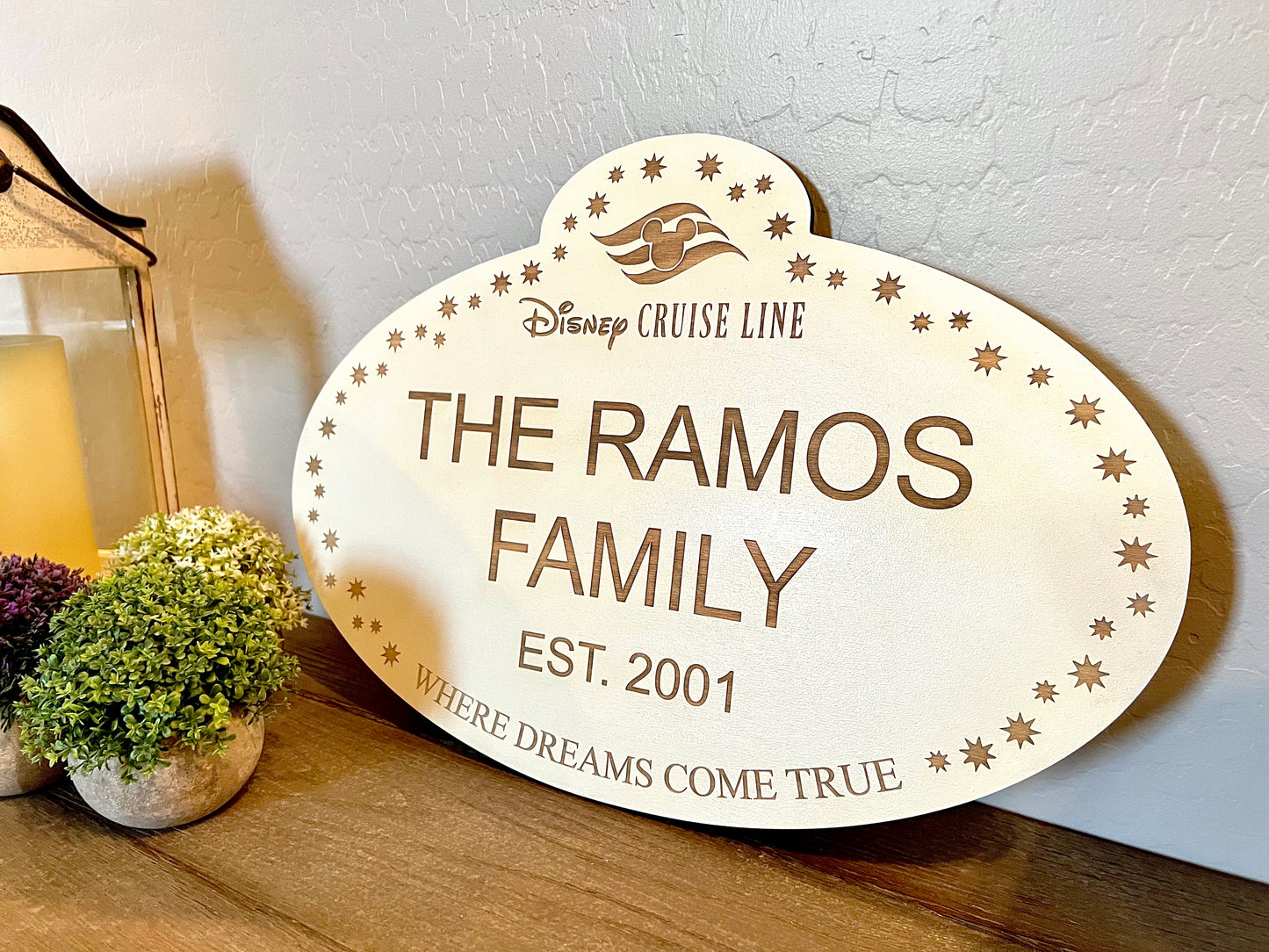 Customizable Disney Name Tag Sign